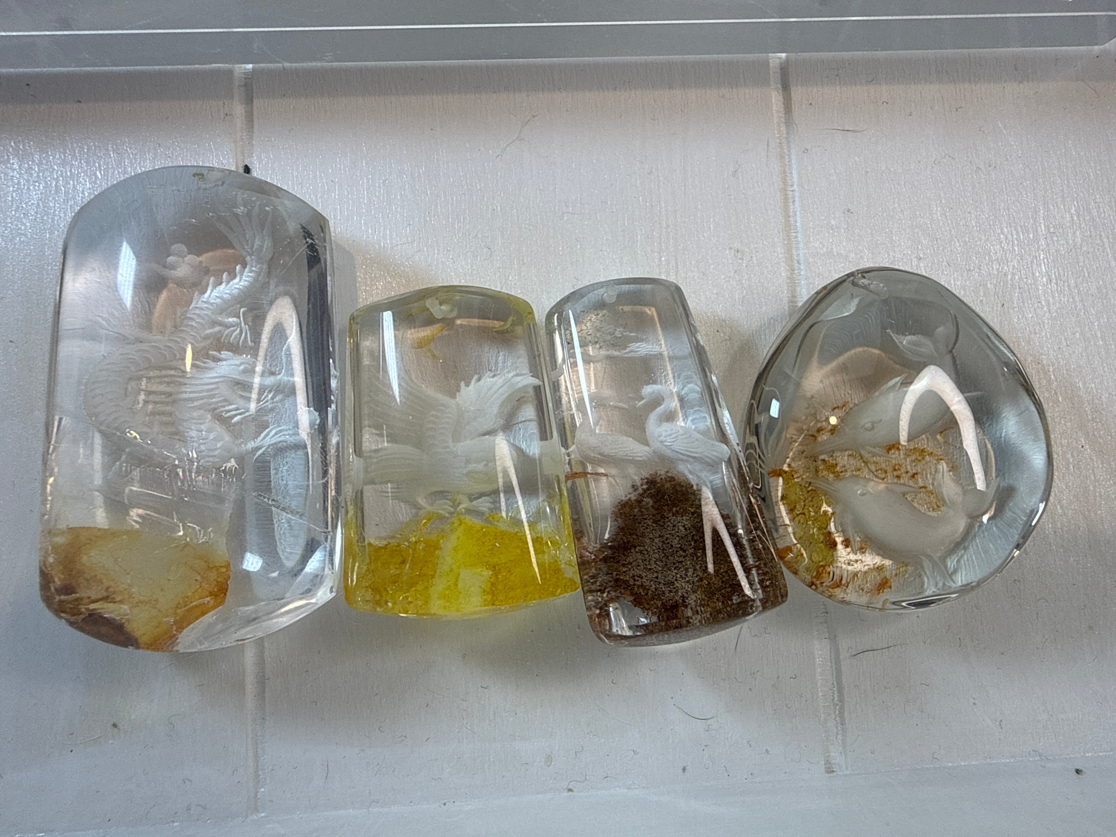 Hand Carved Crystal Pendants