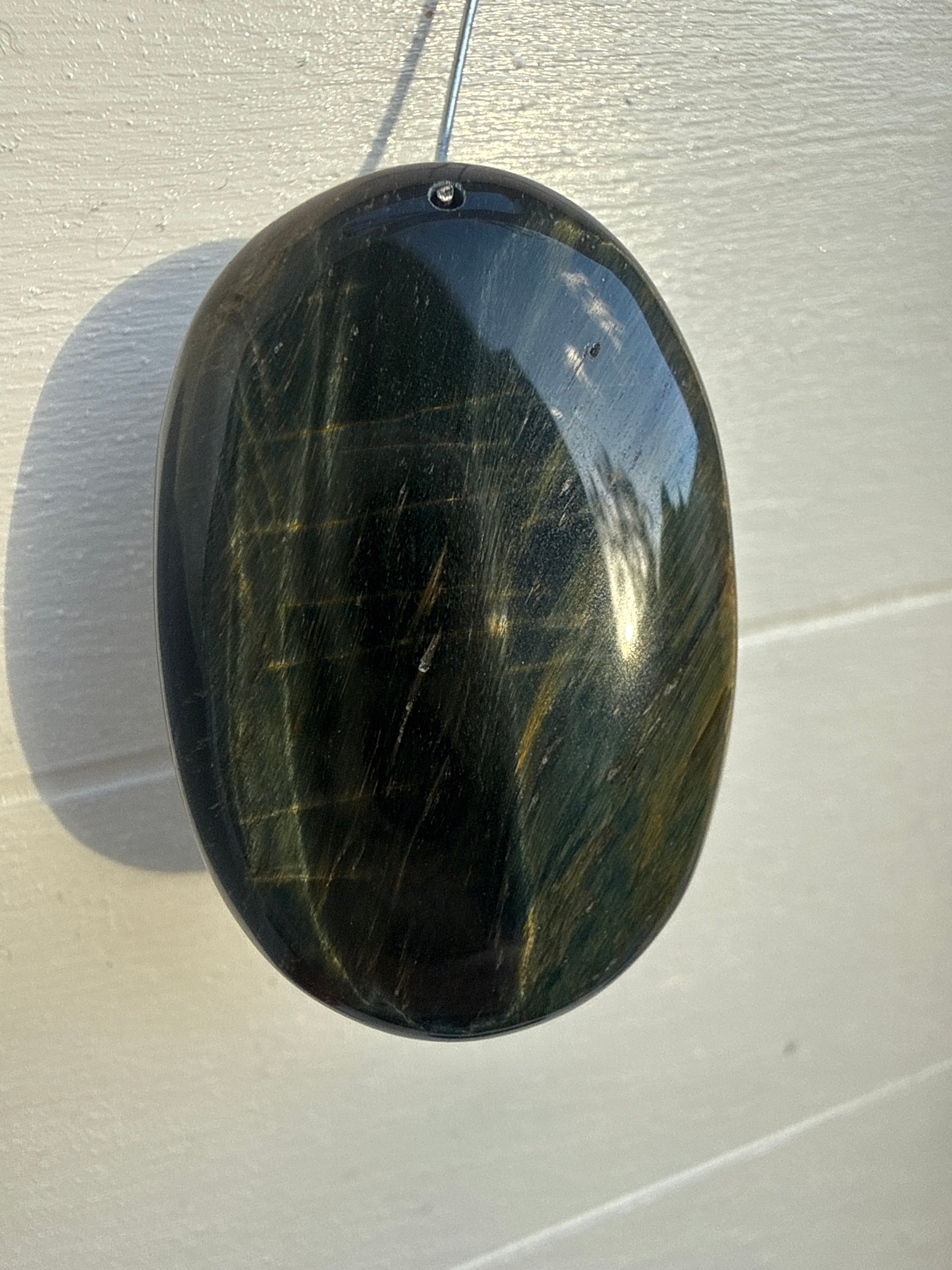 Blue and Gold Tigers Eye Pendant