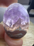 Amethyst with Mexican Lace Agate Pendant