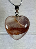Fire Quartz Heart Pendant