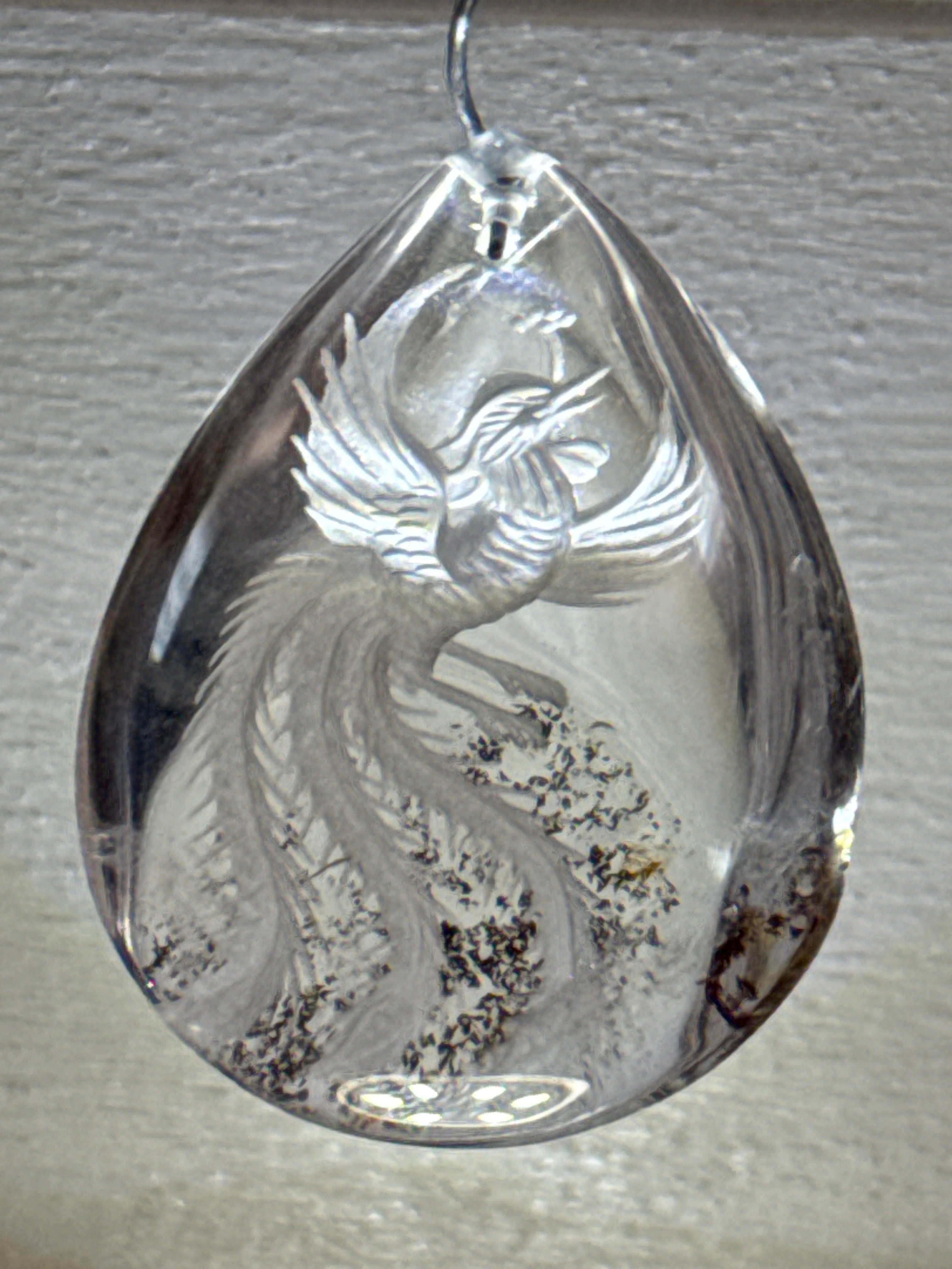 Carved Phoenix Pendant