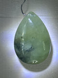 Prehnite with Epidote Pendant