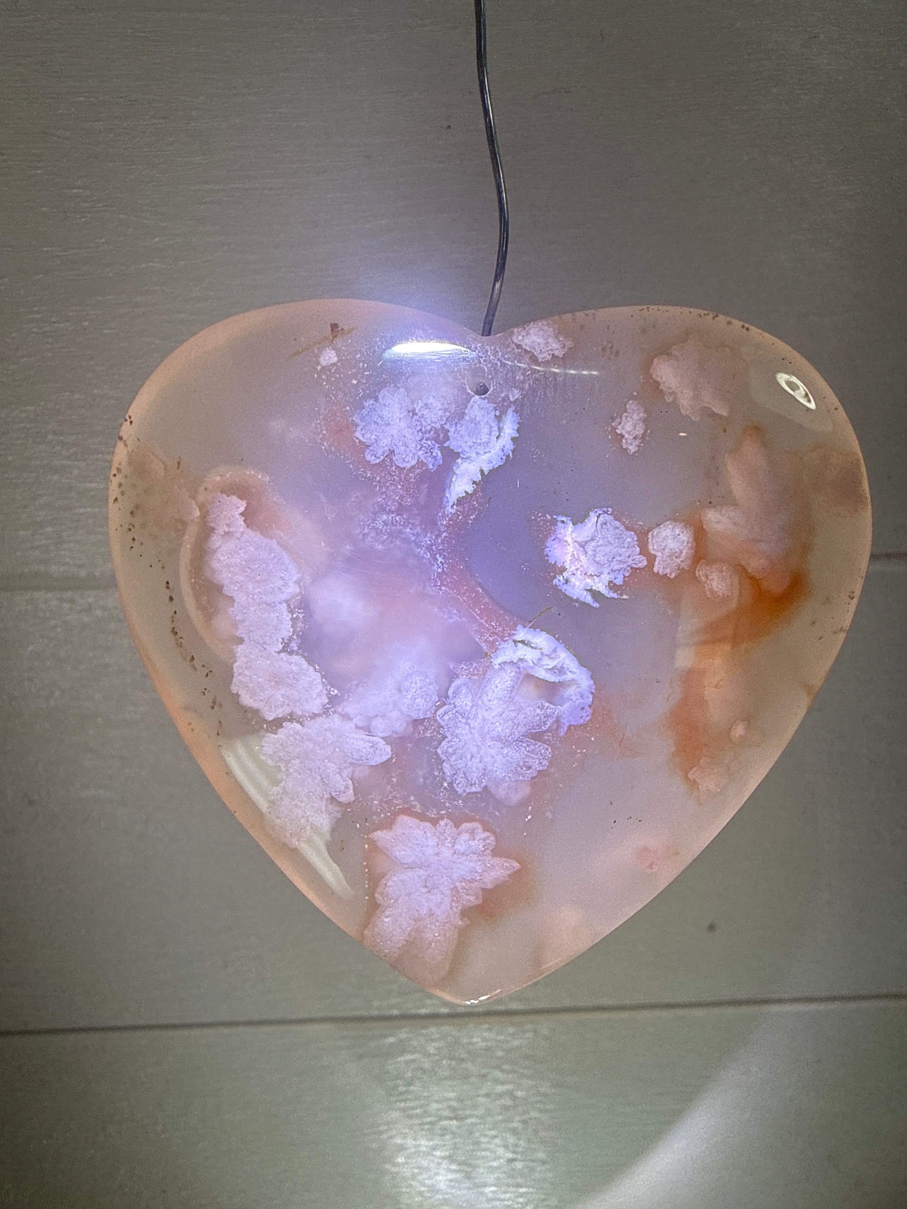 Flower Agate Pendant