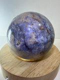 Druzy Blue Flower Agate Sphere