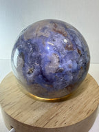 Druzy Blue Flower Agate Sphere