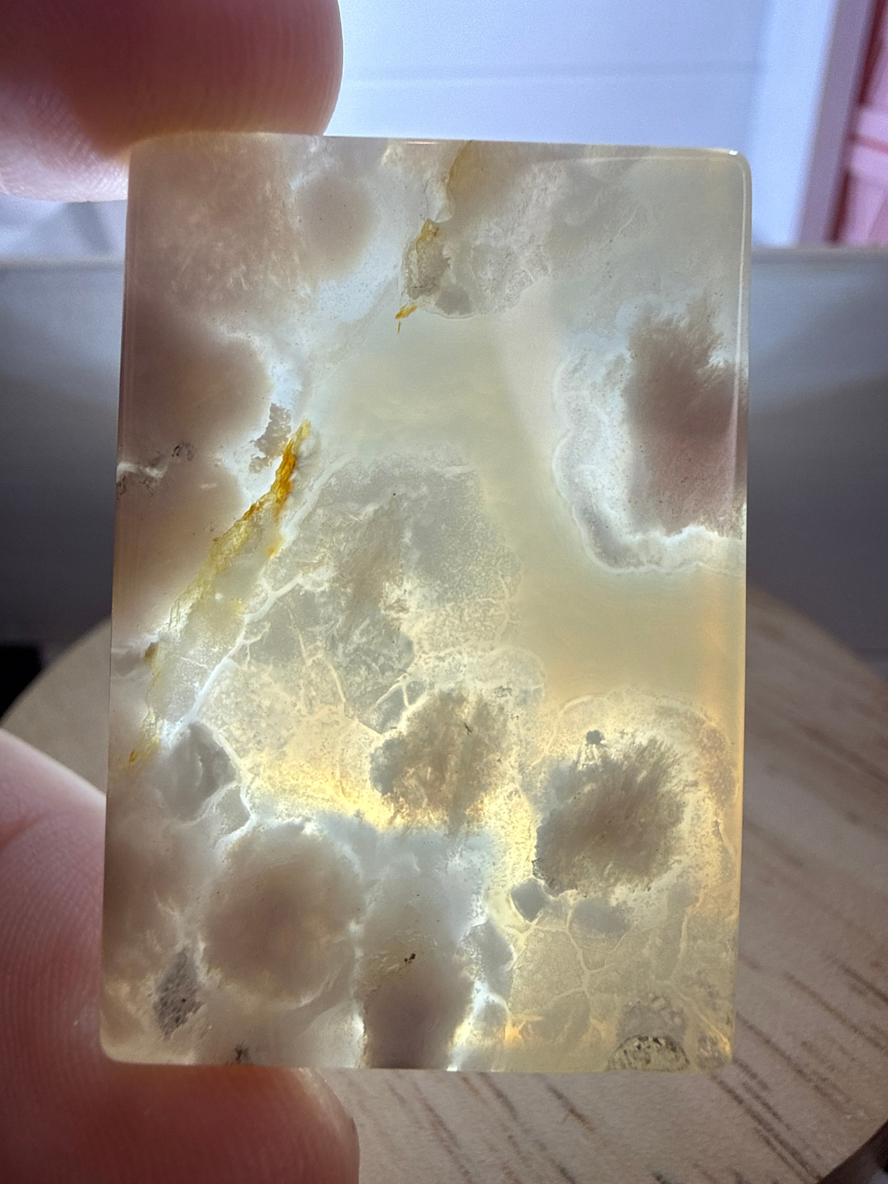 Flower Agate Pendant