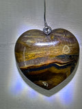 Tiger’s Eye & Tiger Iron Heart Pendant