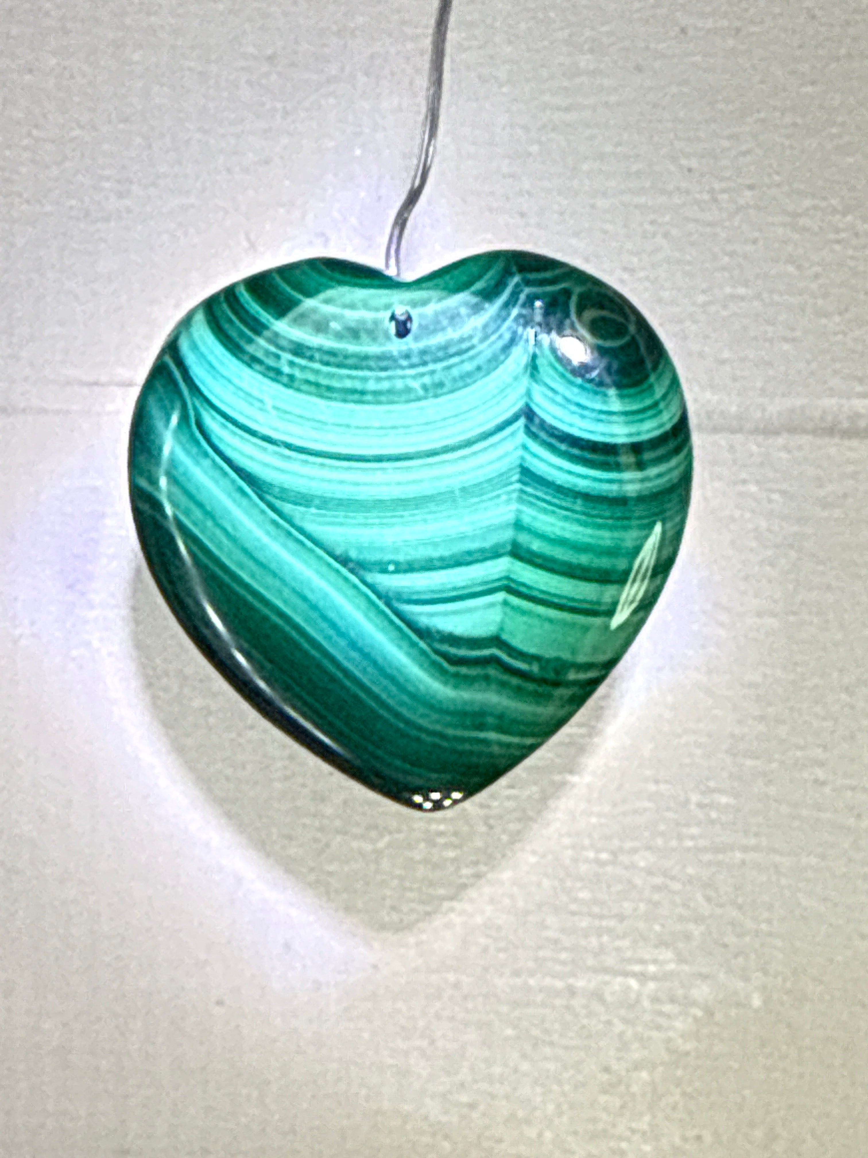 Malachite Heart Pendant