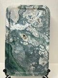 Moss Agate Druzy Trinket Tray