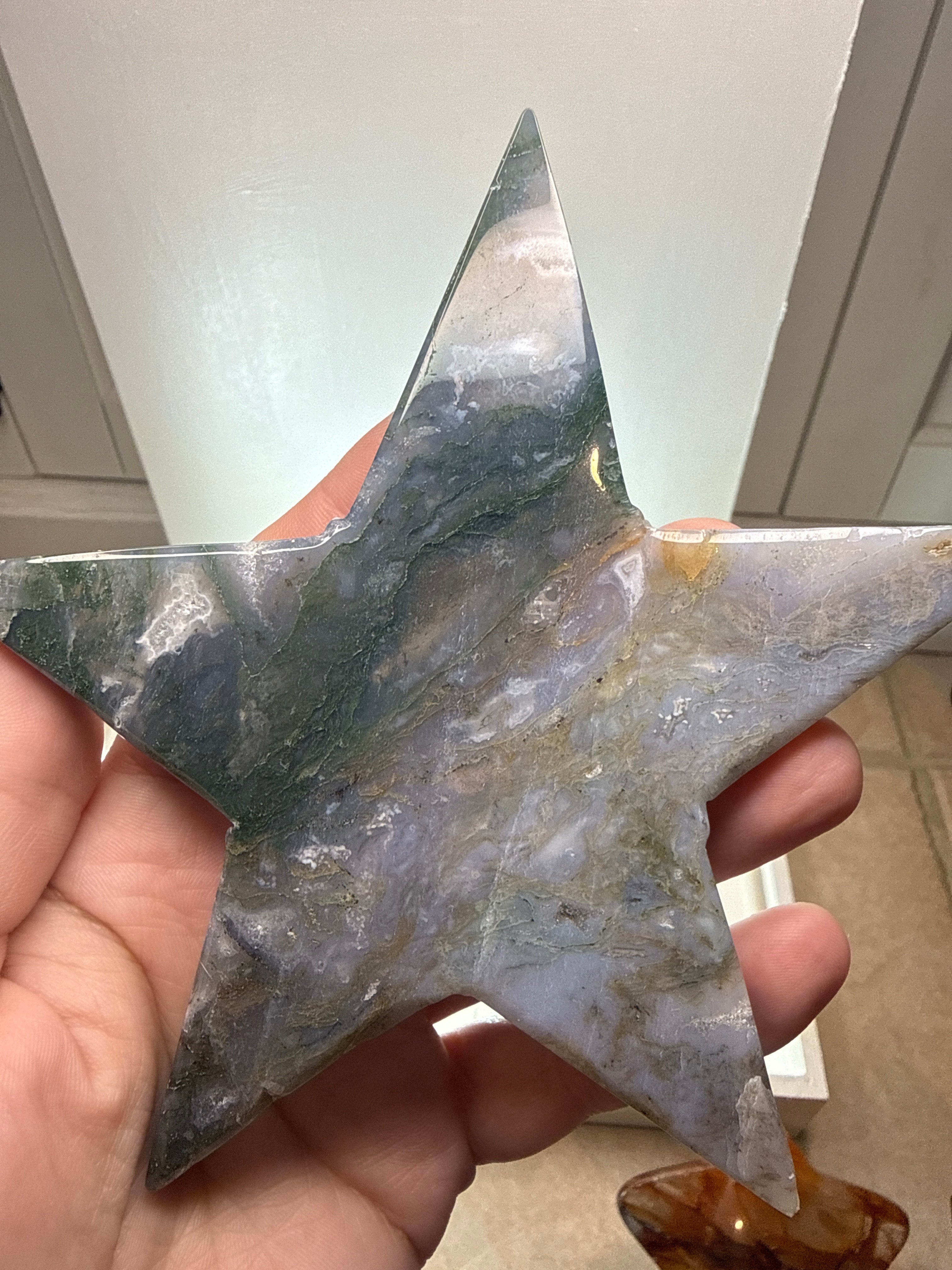 Moss Agate Star