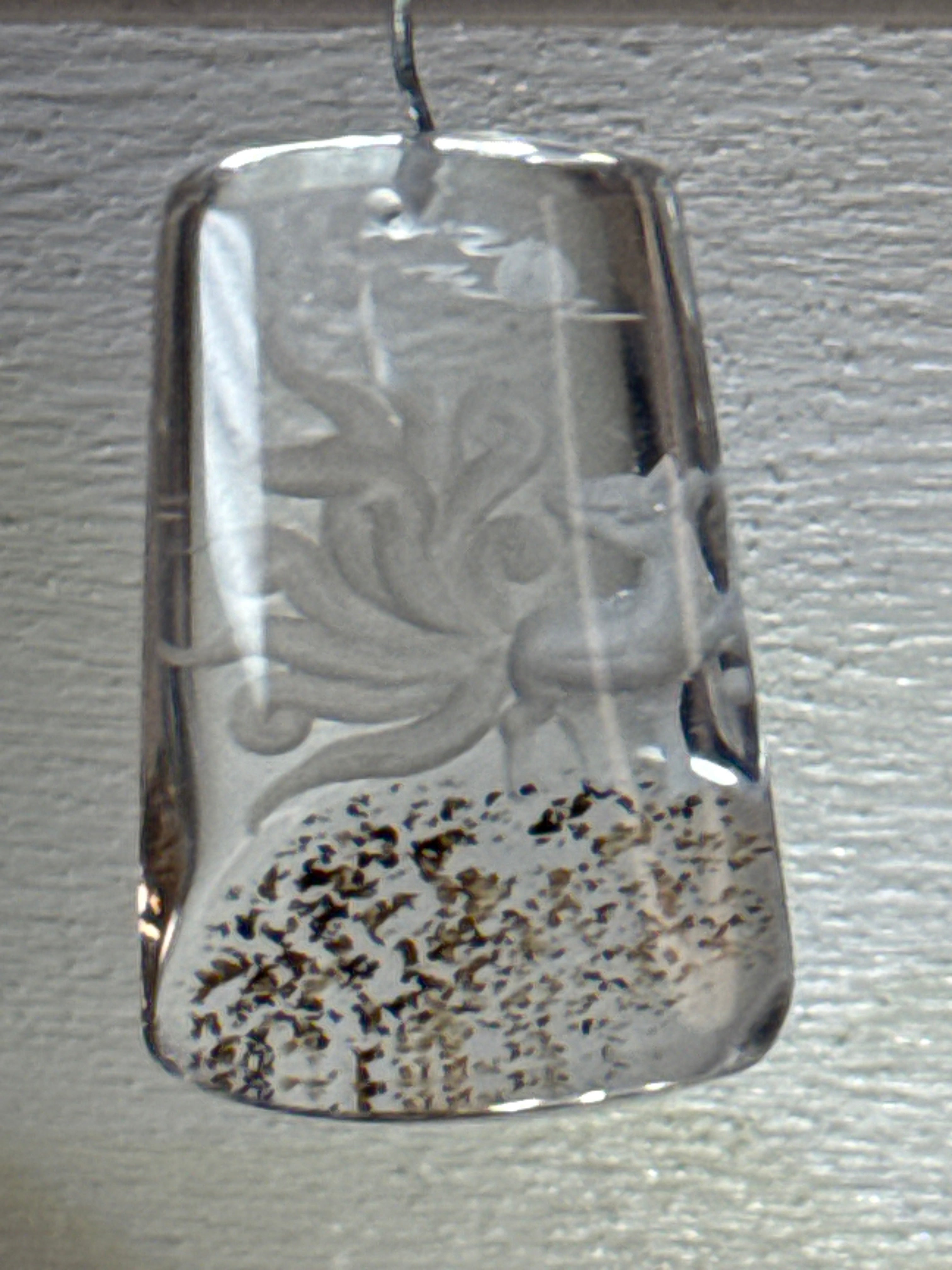 Carved Nine-Tailed Fox Pendant