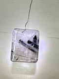 Black Tourmaline in Quartz Pendant