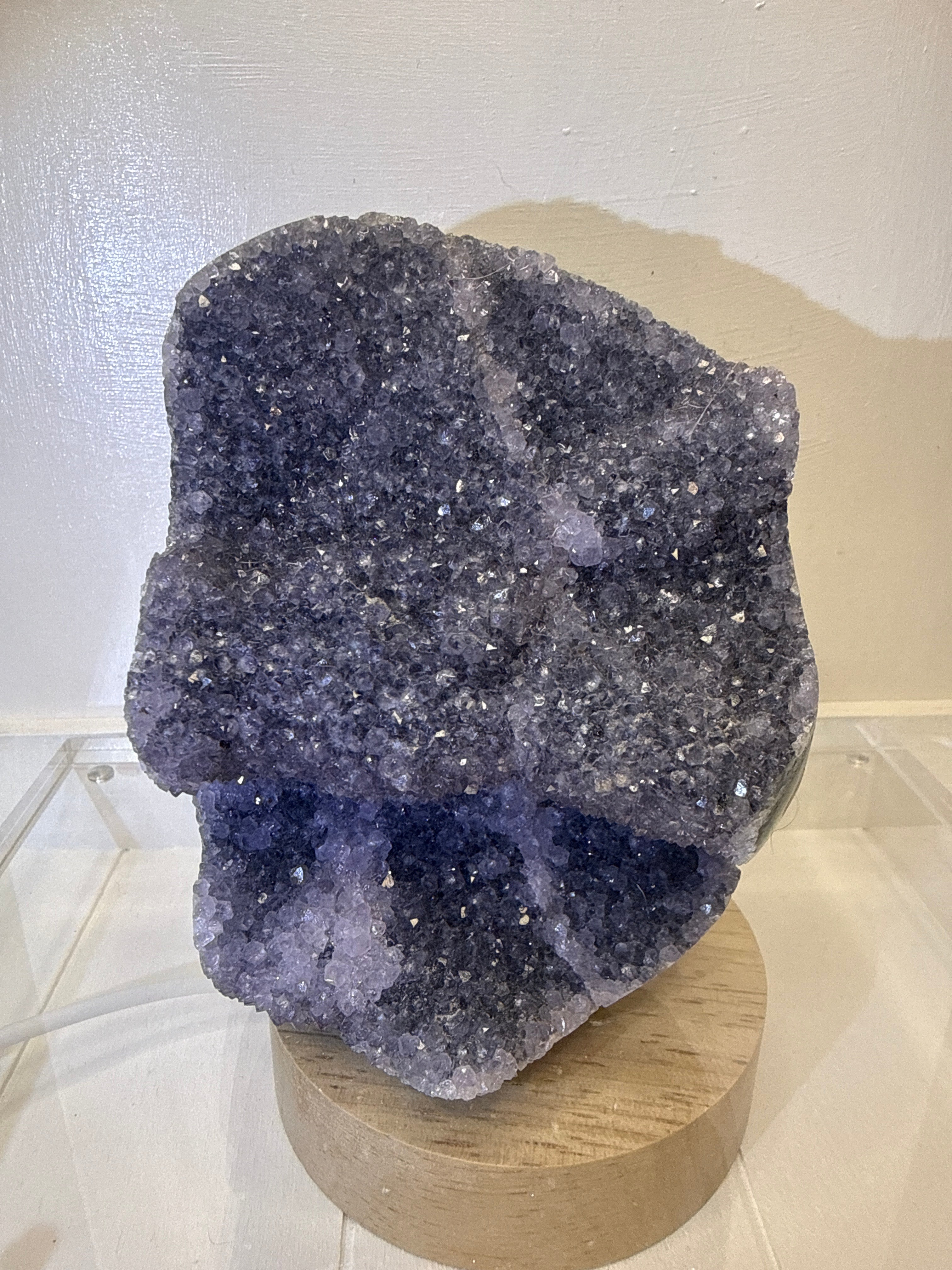 Rainbow Druzy Amethyst (Blue/Grey colour)