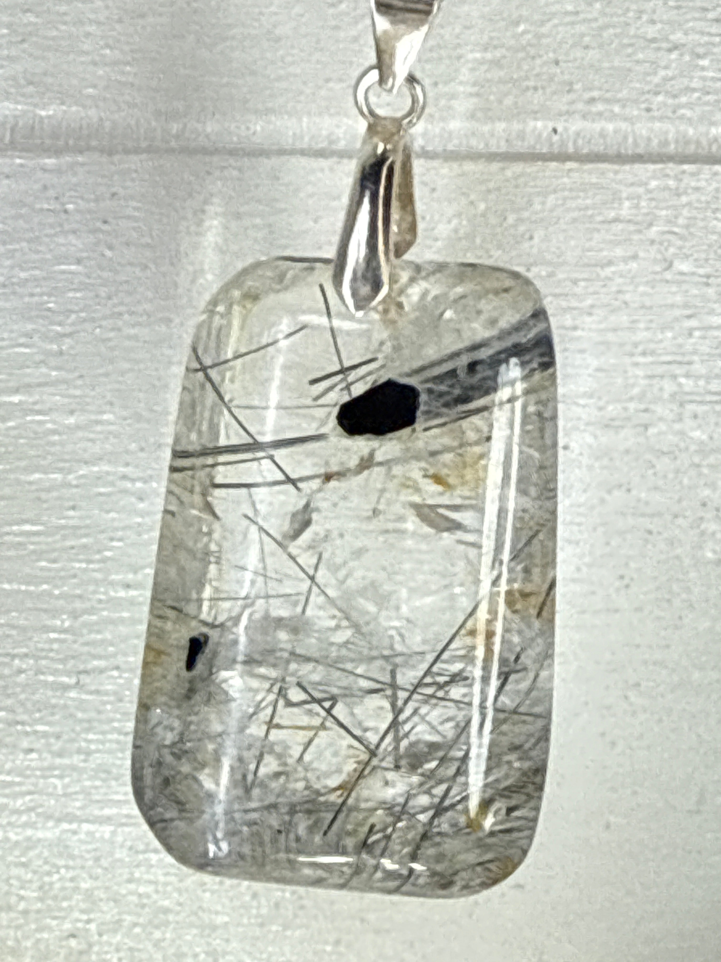 Black Ritule Pendant with Boack Tourmaline, Golden Healer and Fire Quartz
