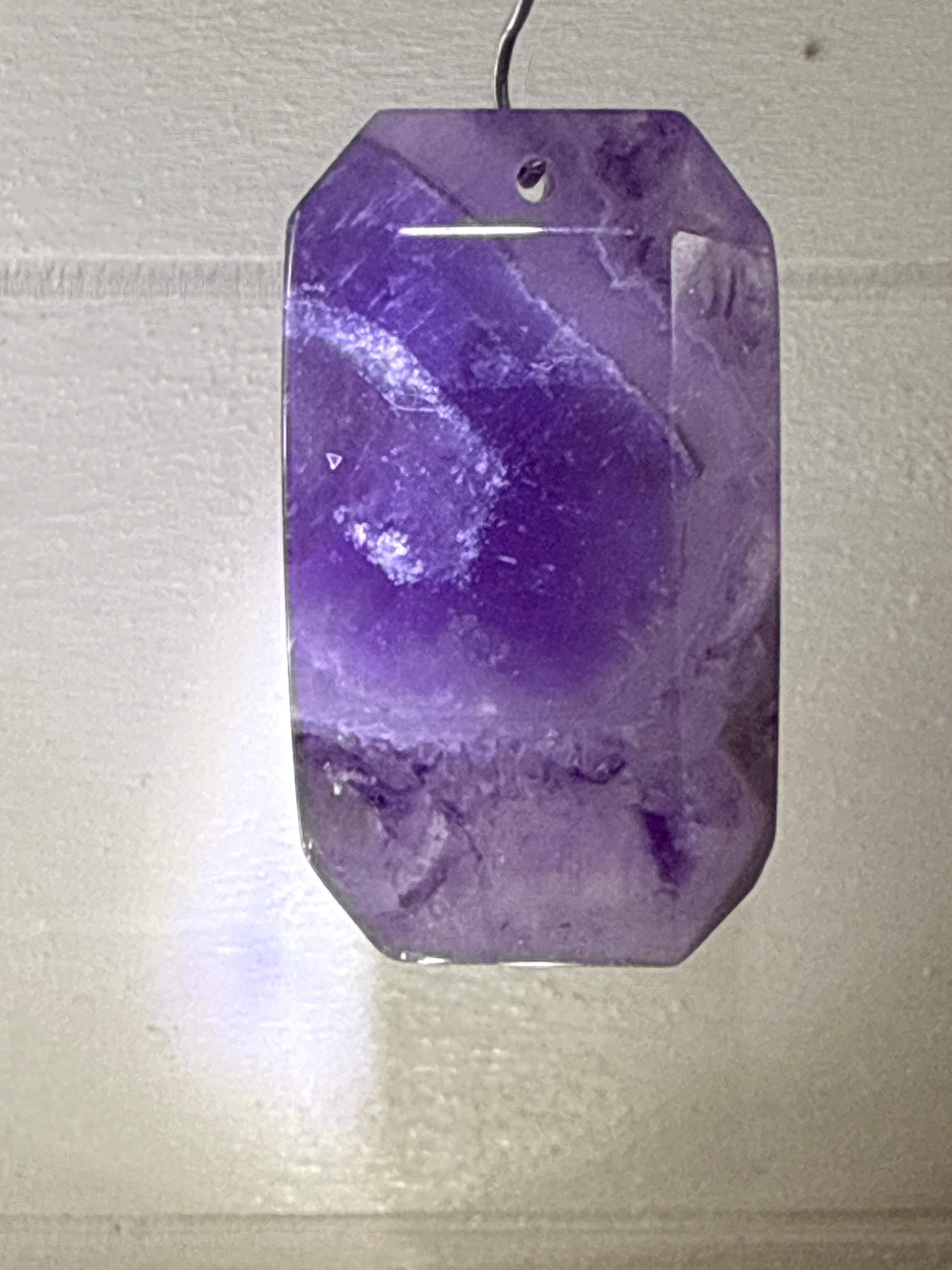 Faceted Dream Amethyst Pendant