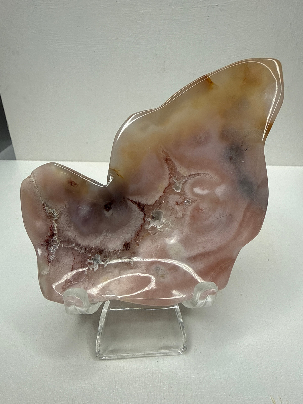 Flower Agate Trinket Dish