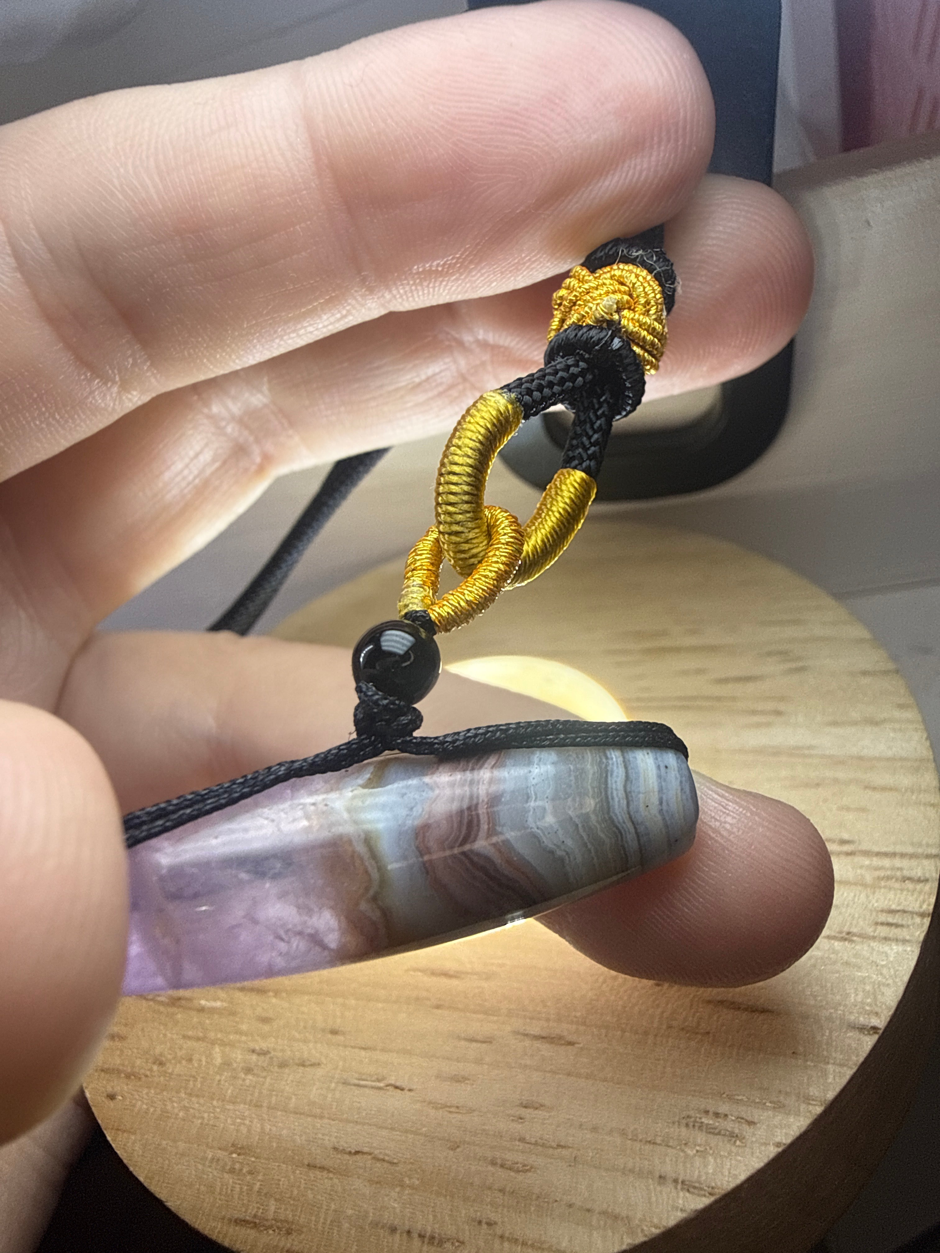 Amethyst with Mexican Lace Agate Pendant