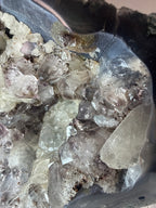 Amethyst Geode with Heavy Inclusions