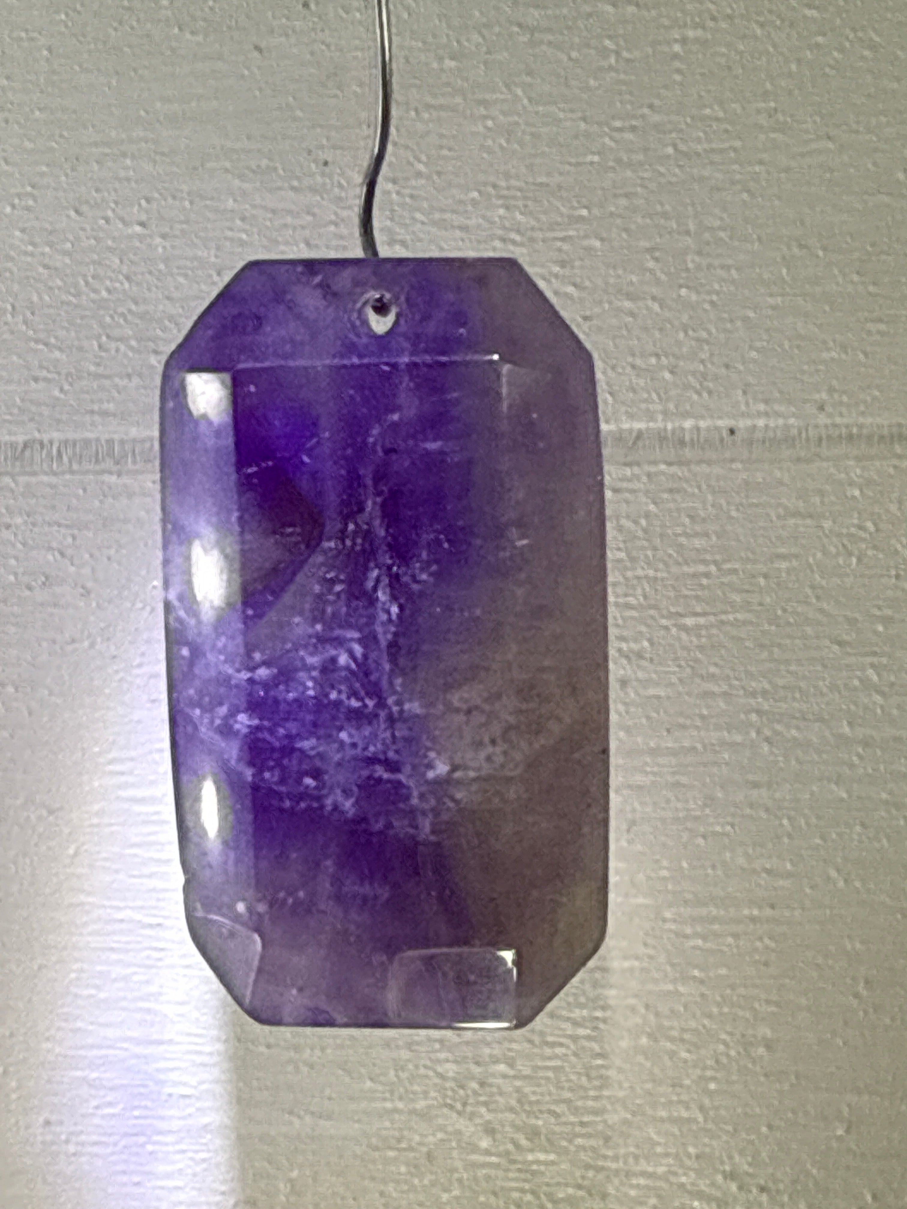 Faceted Dream Amethyst Pendant