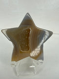 Druzy Agate Star Carving