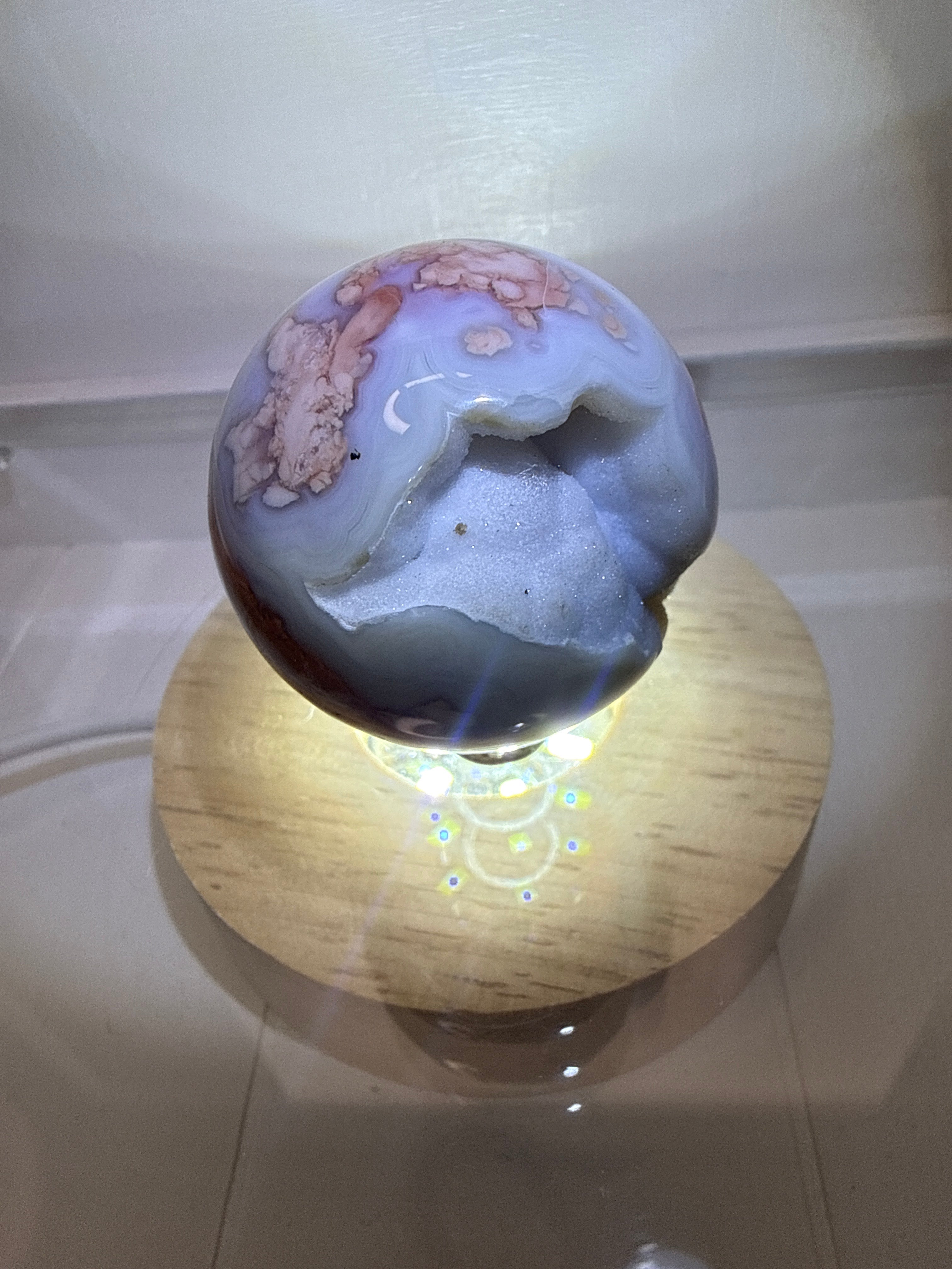 Pink Petal Agate Sphere