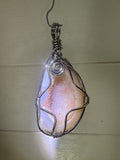 Quartz Geode Wire Wrapped Pendant