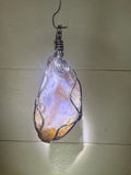 Quartz Geode Wire Wrapped Pendant