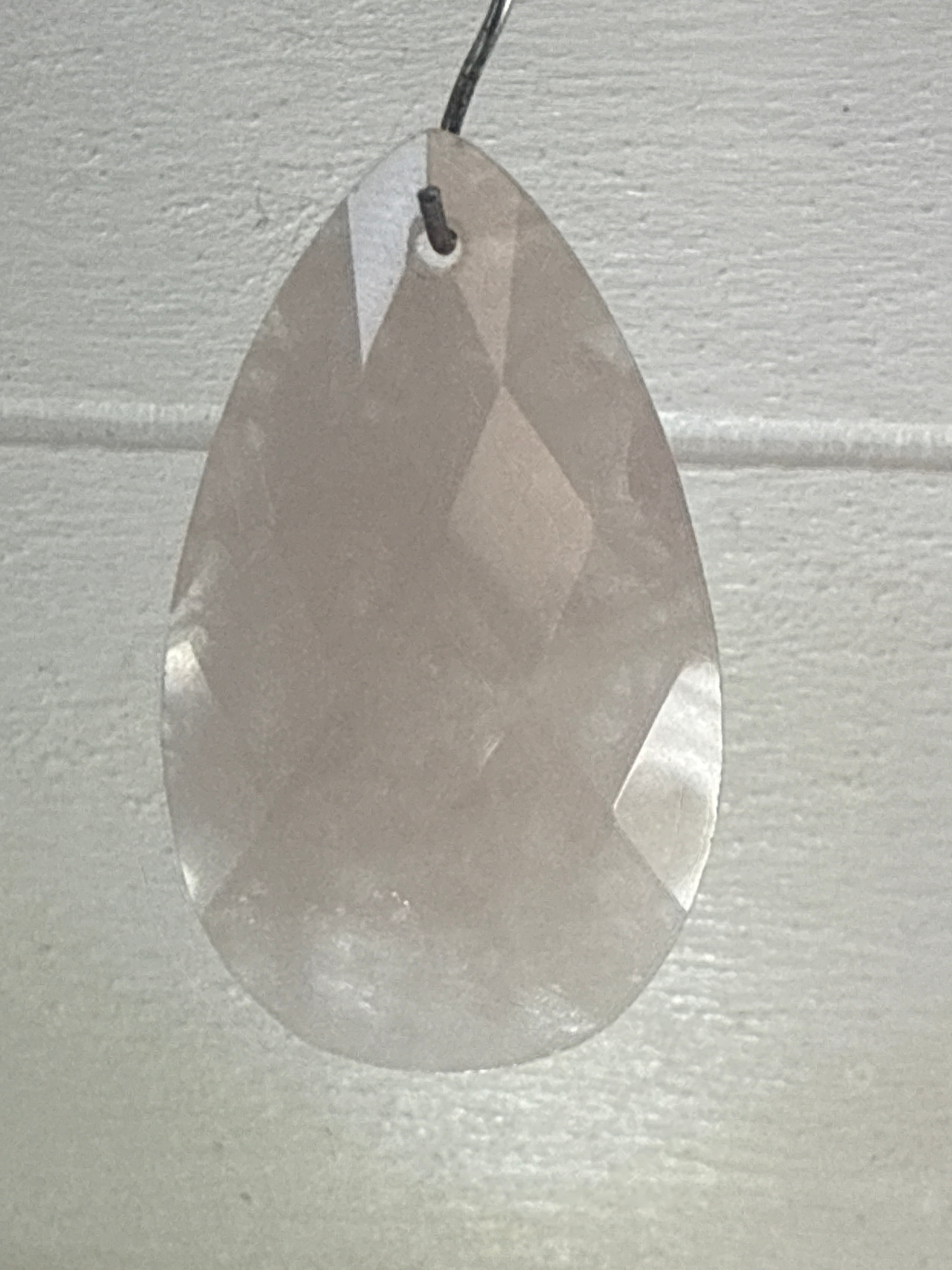 Faceted Rose Quartz Pendant