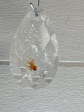 Faceted Fire Quartz Pendant