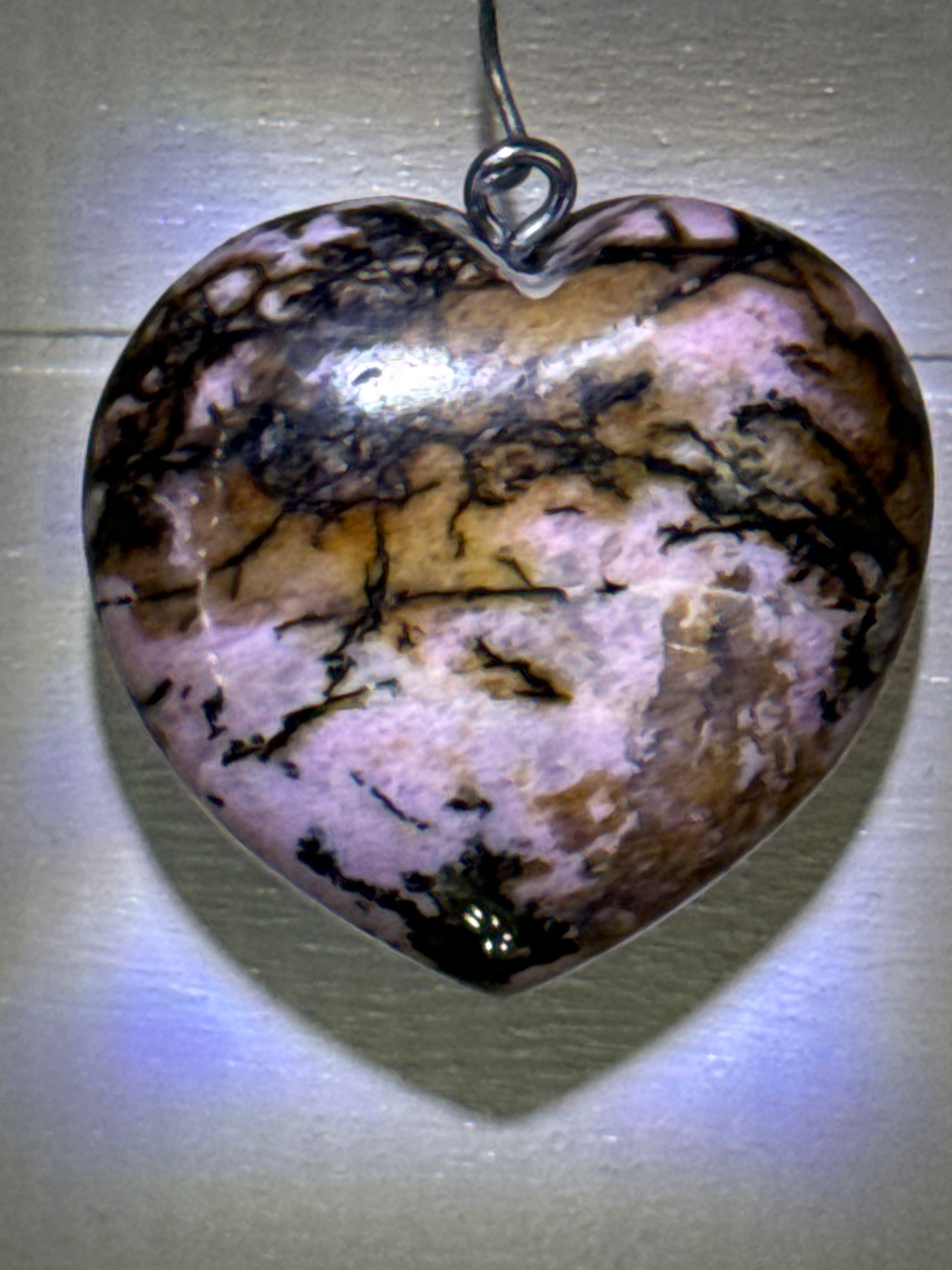 Rhodonite Heart Pendant