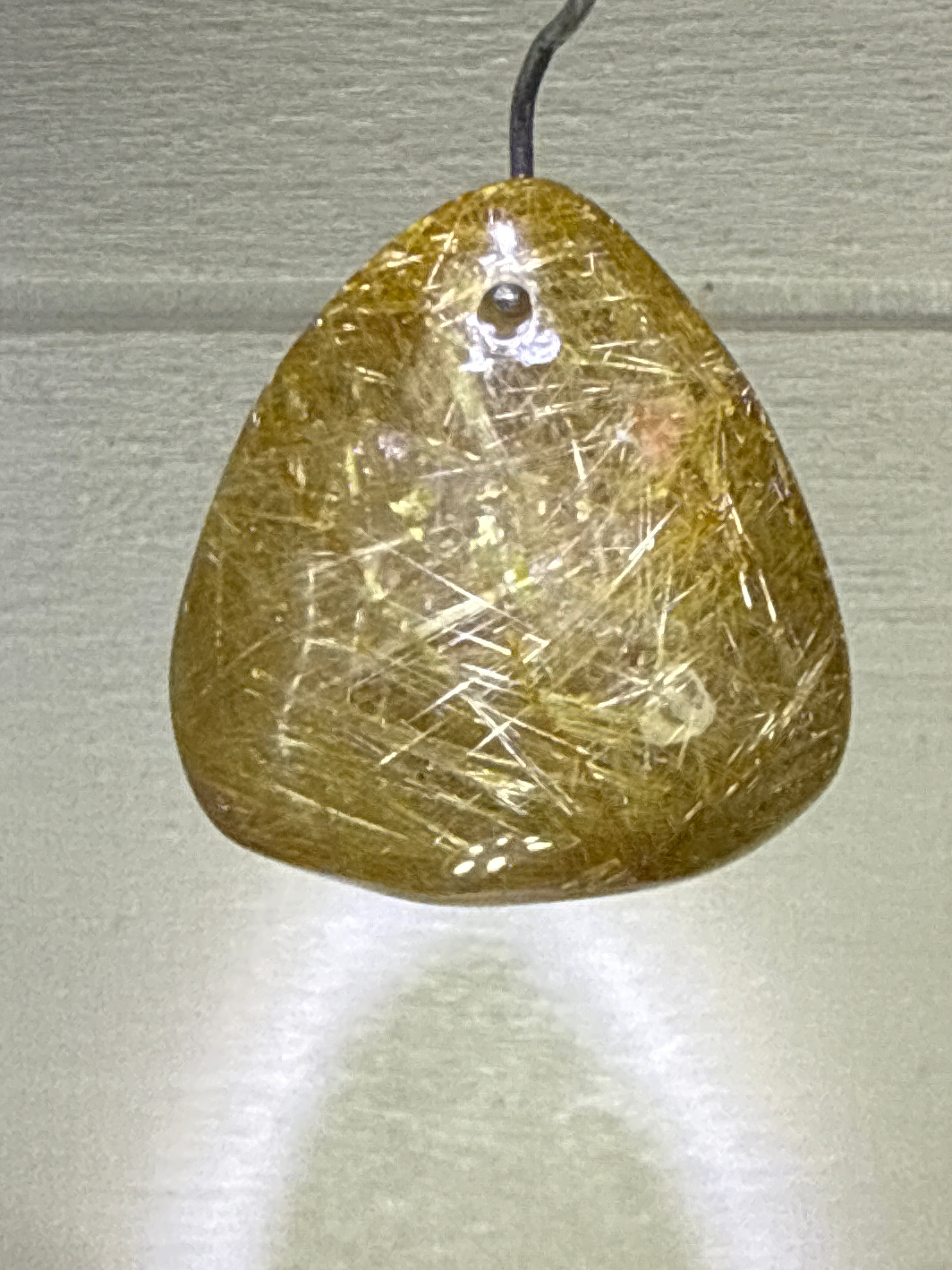 Gold Rutile Pendant