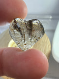 Gold Rutile in Smokey Quartz Heart Pendant