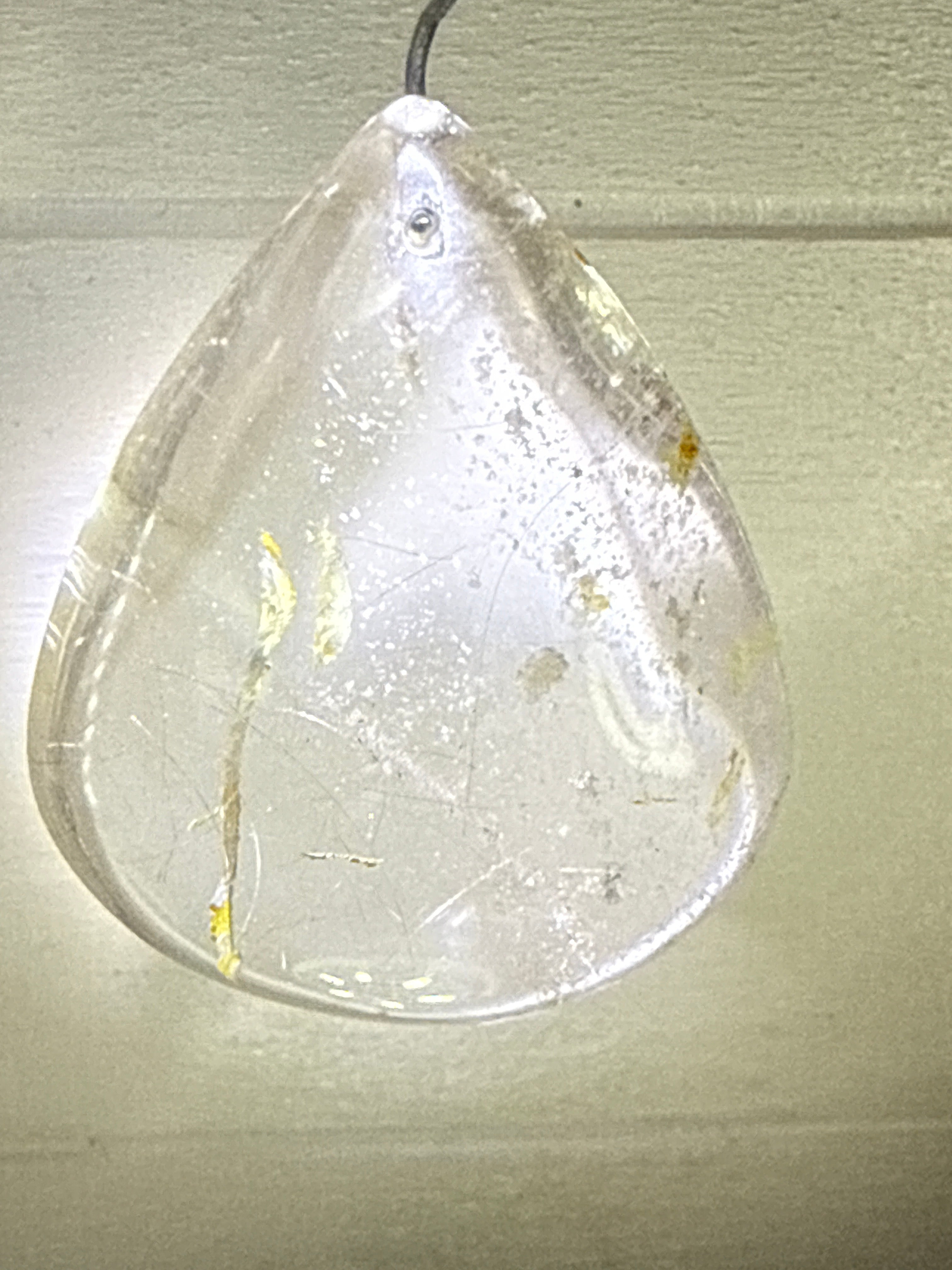 Gold Rutile Pendant