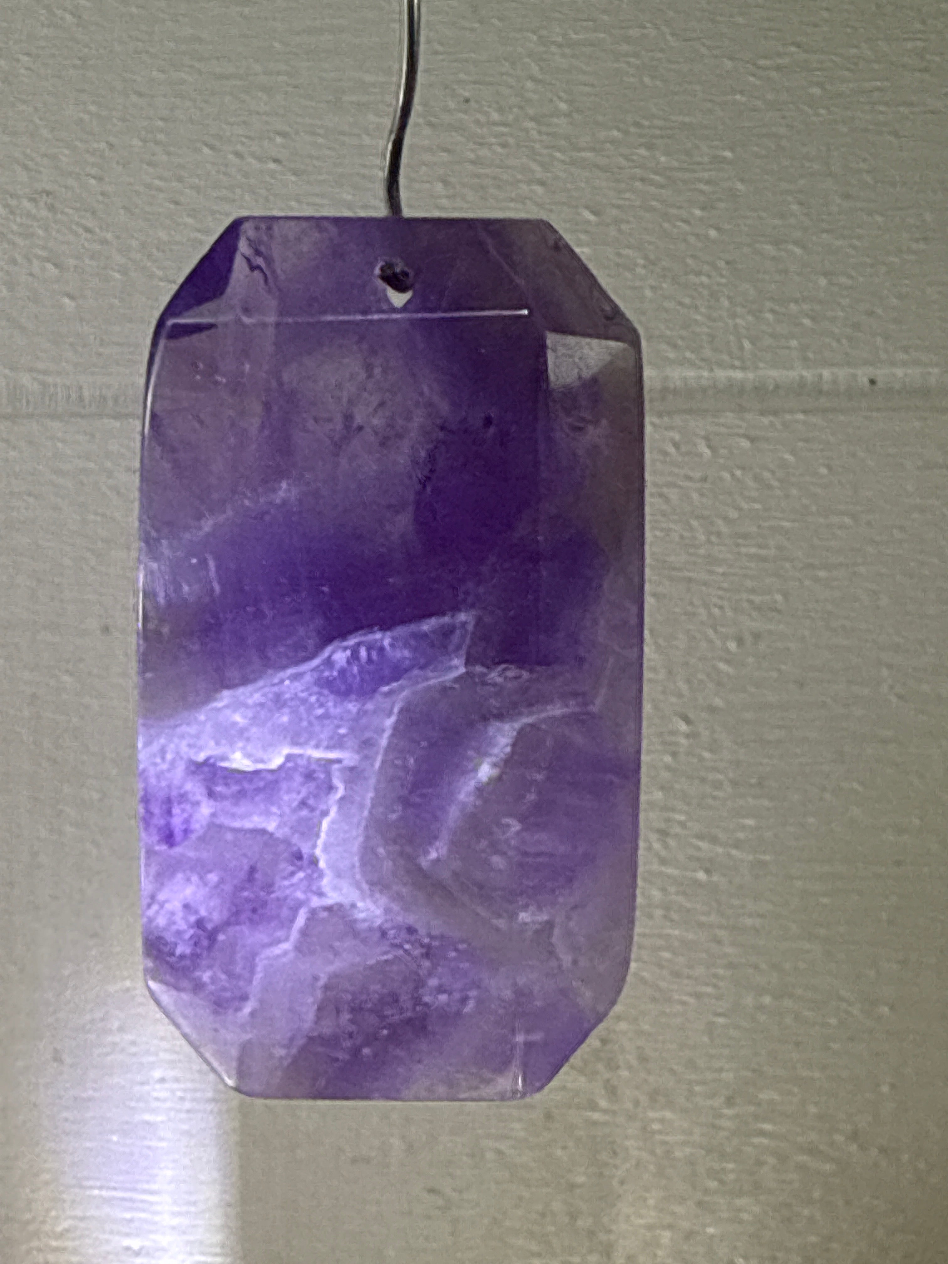 Faceted Dream Amethyst Pendant