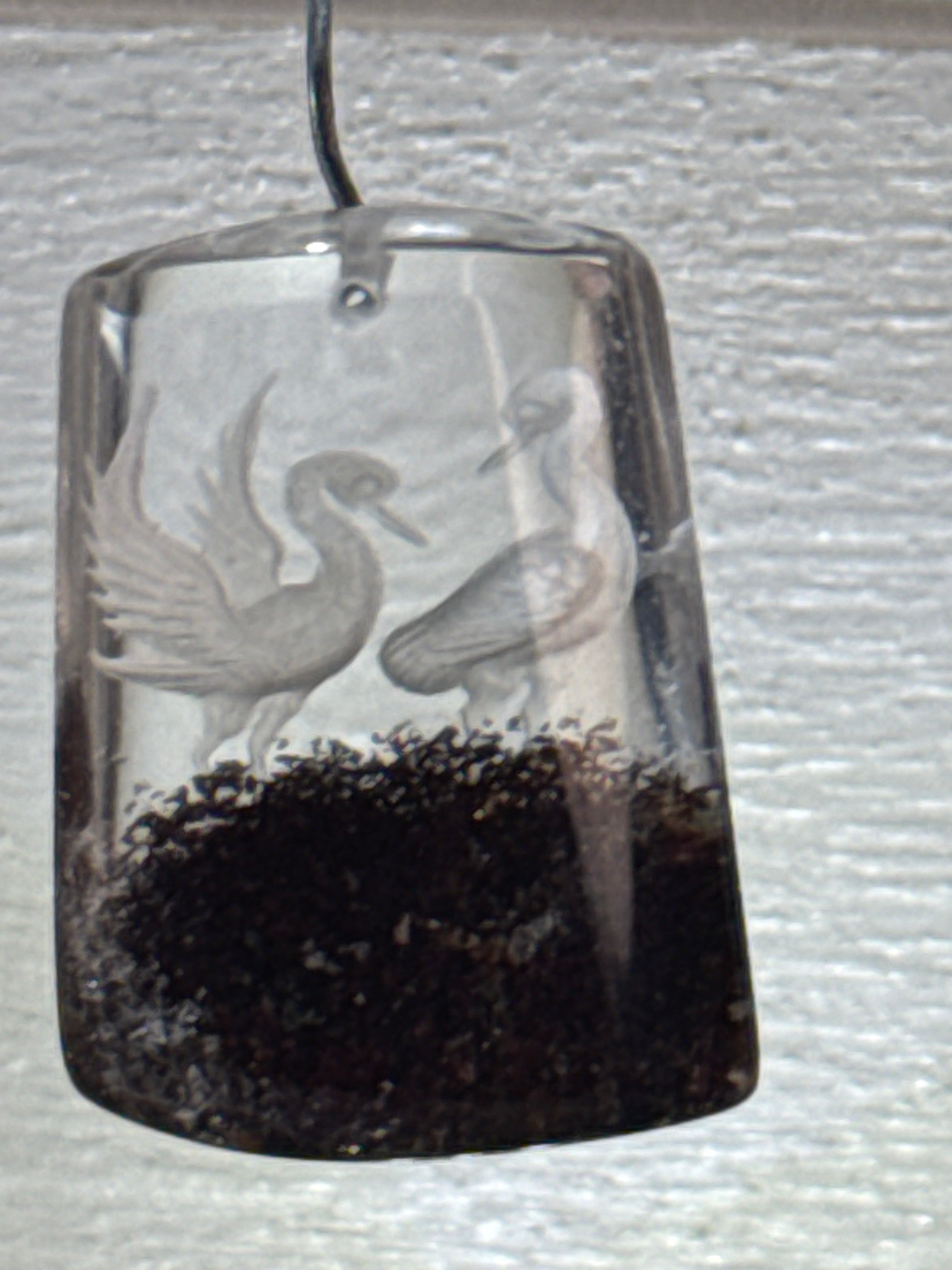 Carved Cranes Pendant