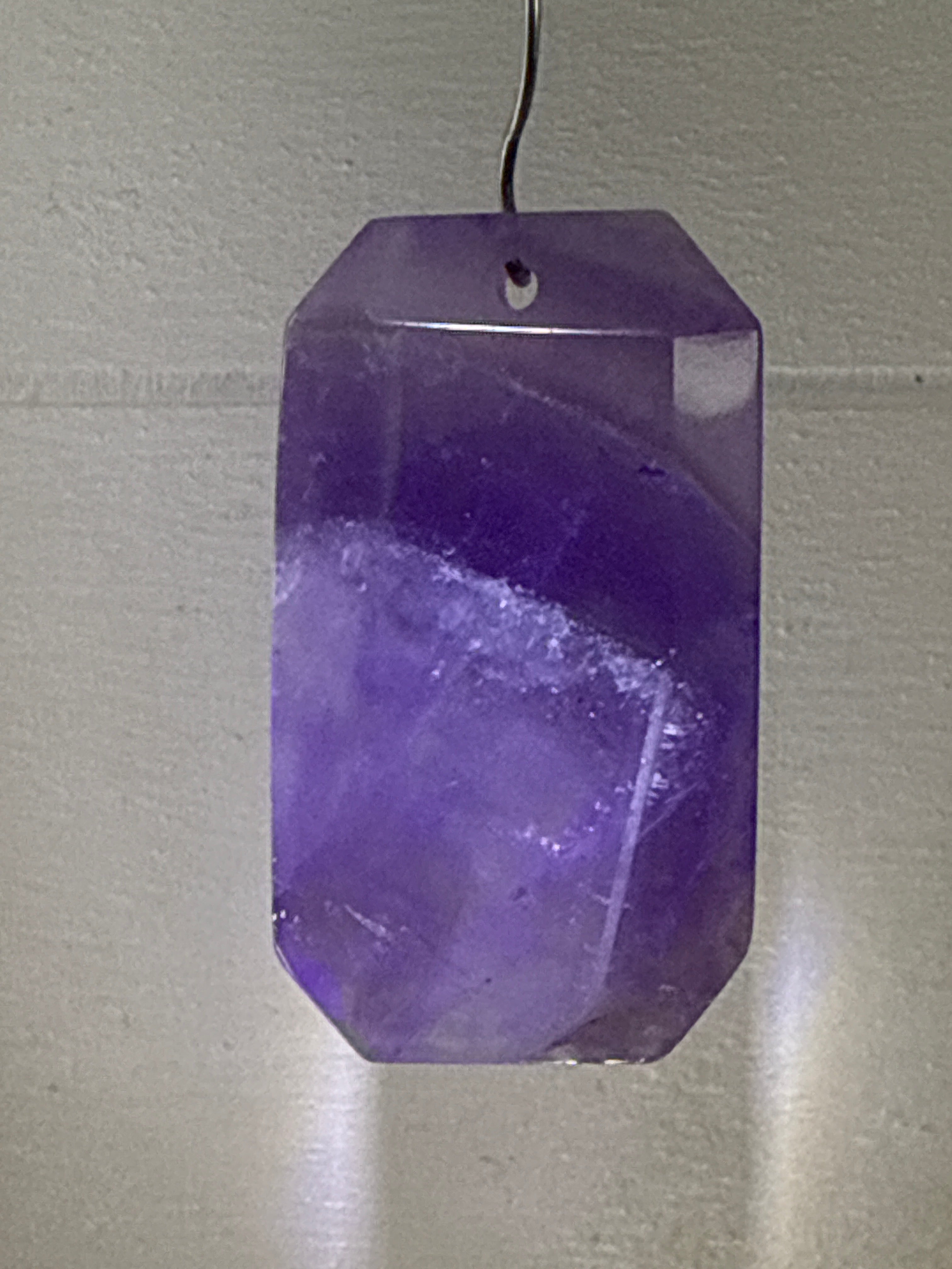 Faceted Dream Amethyst Pendant