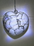 Howlite Heart Pendant
