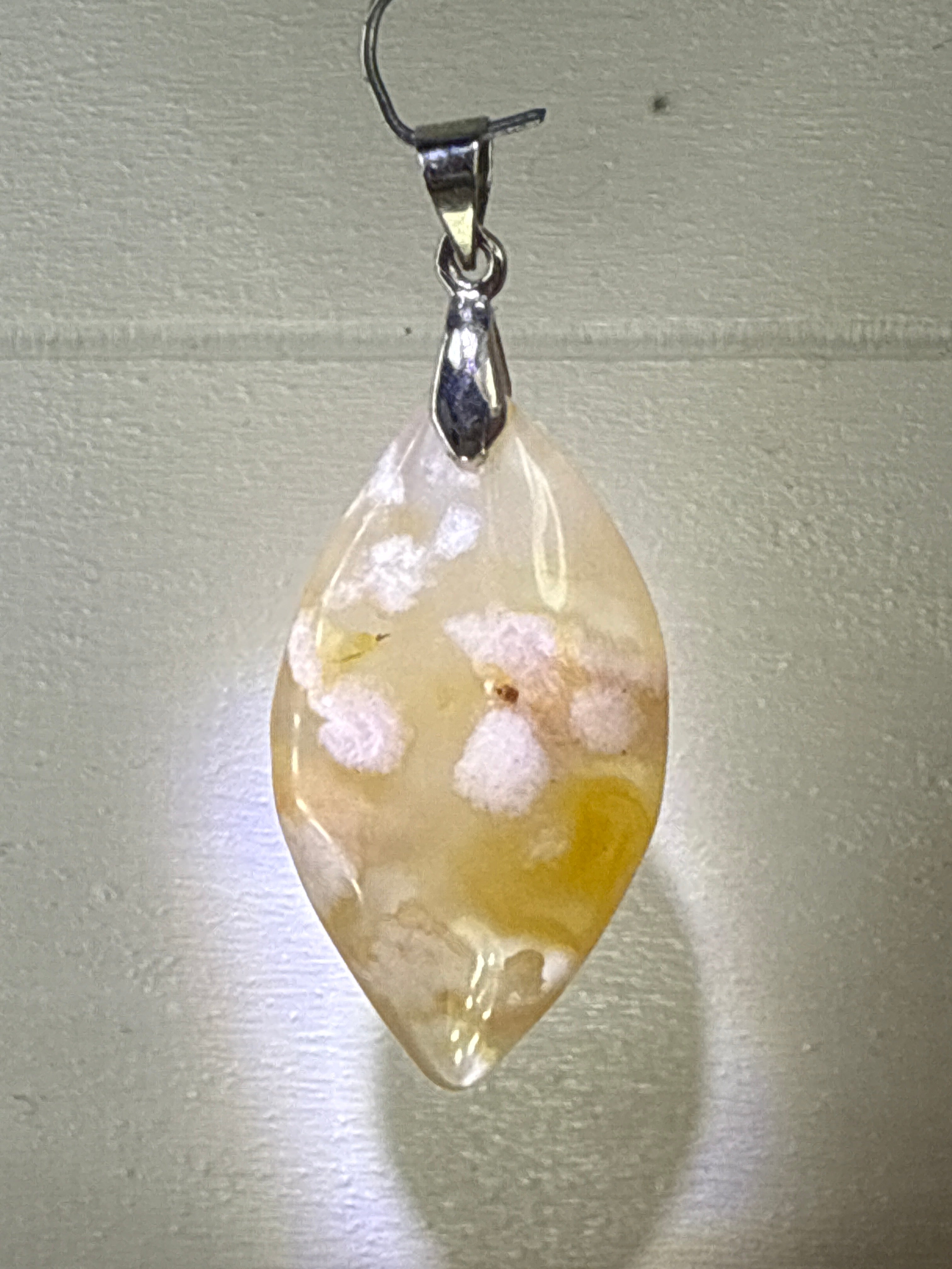 Flower Agate Pendant