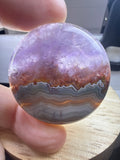Amethyst with Mexican Lace Agate Pendant