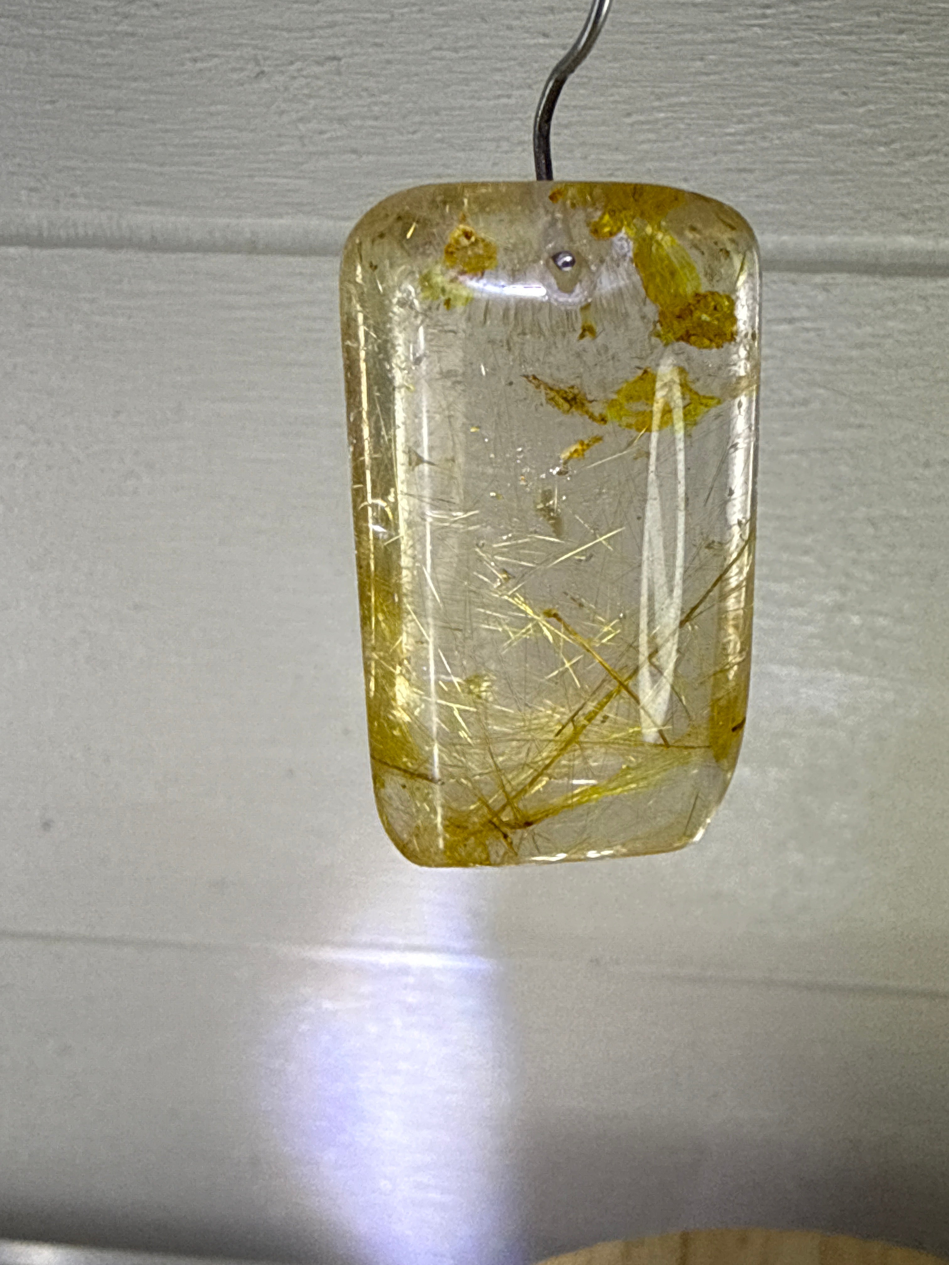 Gold Rutile Pendant