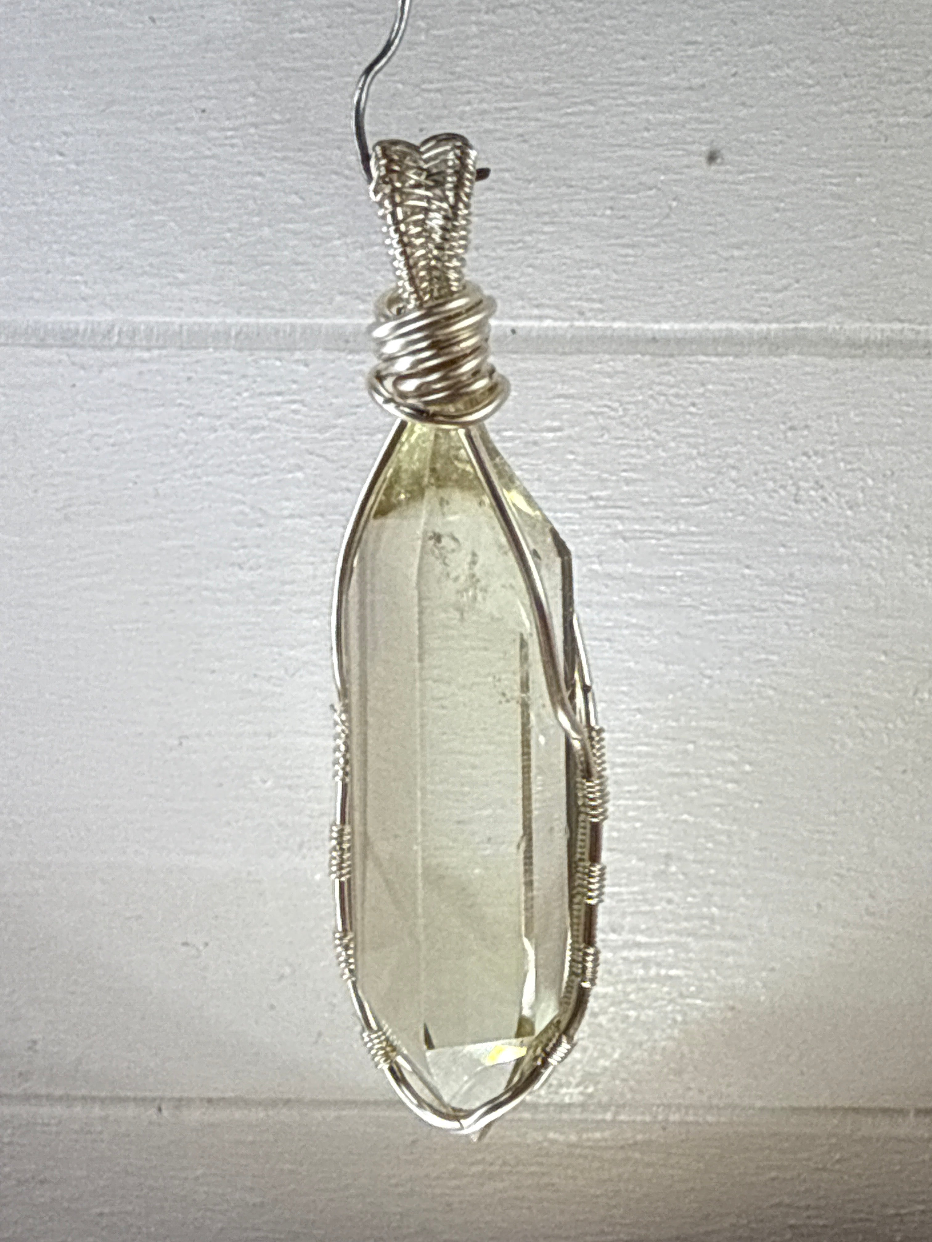 Wire Wrapped Citrine Pendant