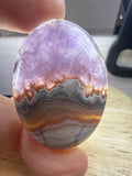 Amethyst with Mexican Lace Agate Pendant