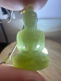Green Jade Carved Buddah Pendant