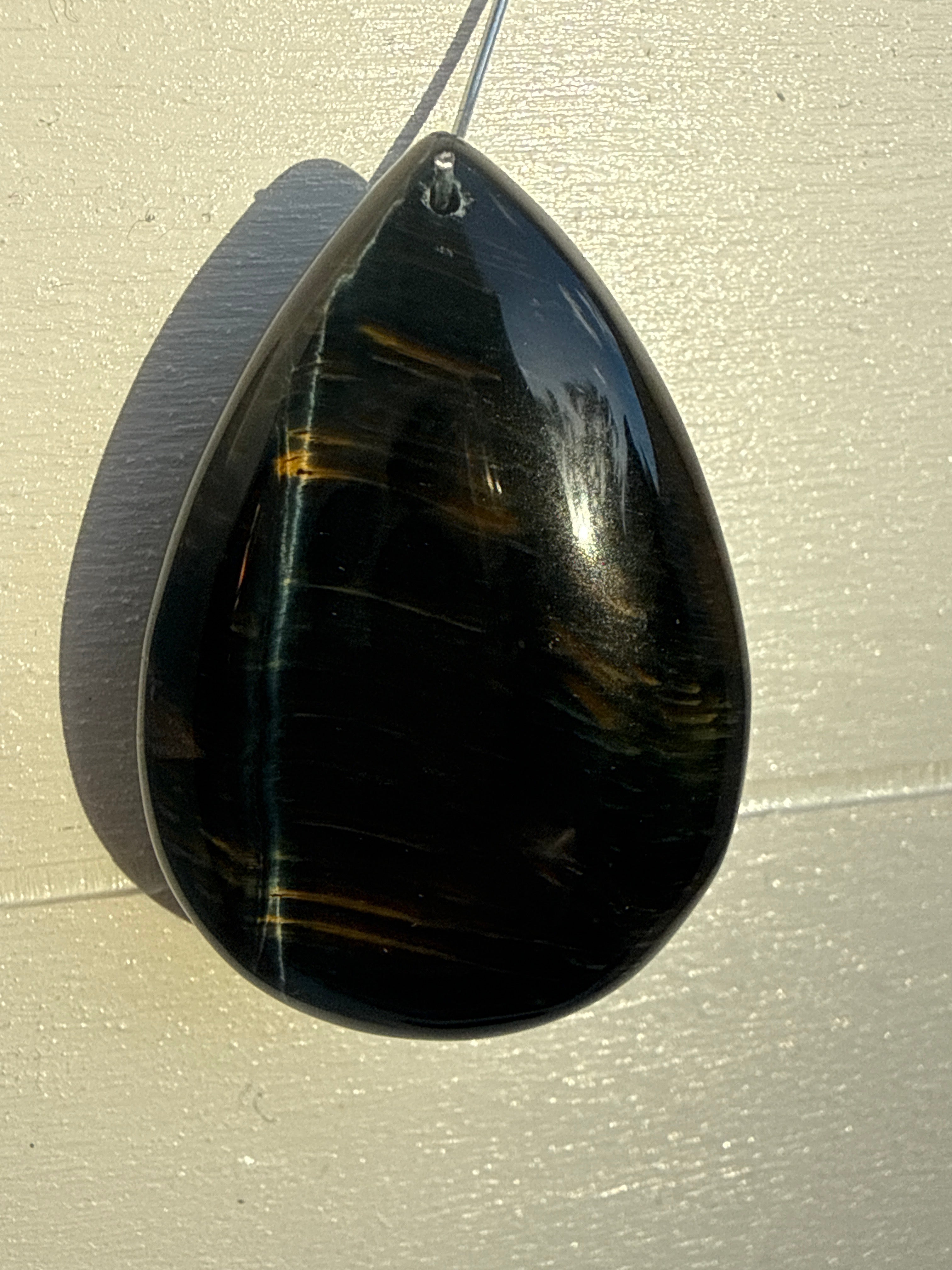 Blue and Gold Tigers Eye Pendant