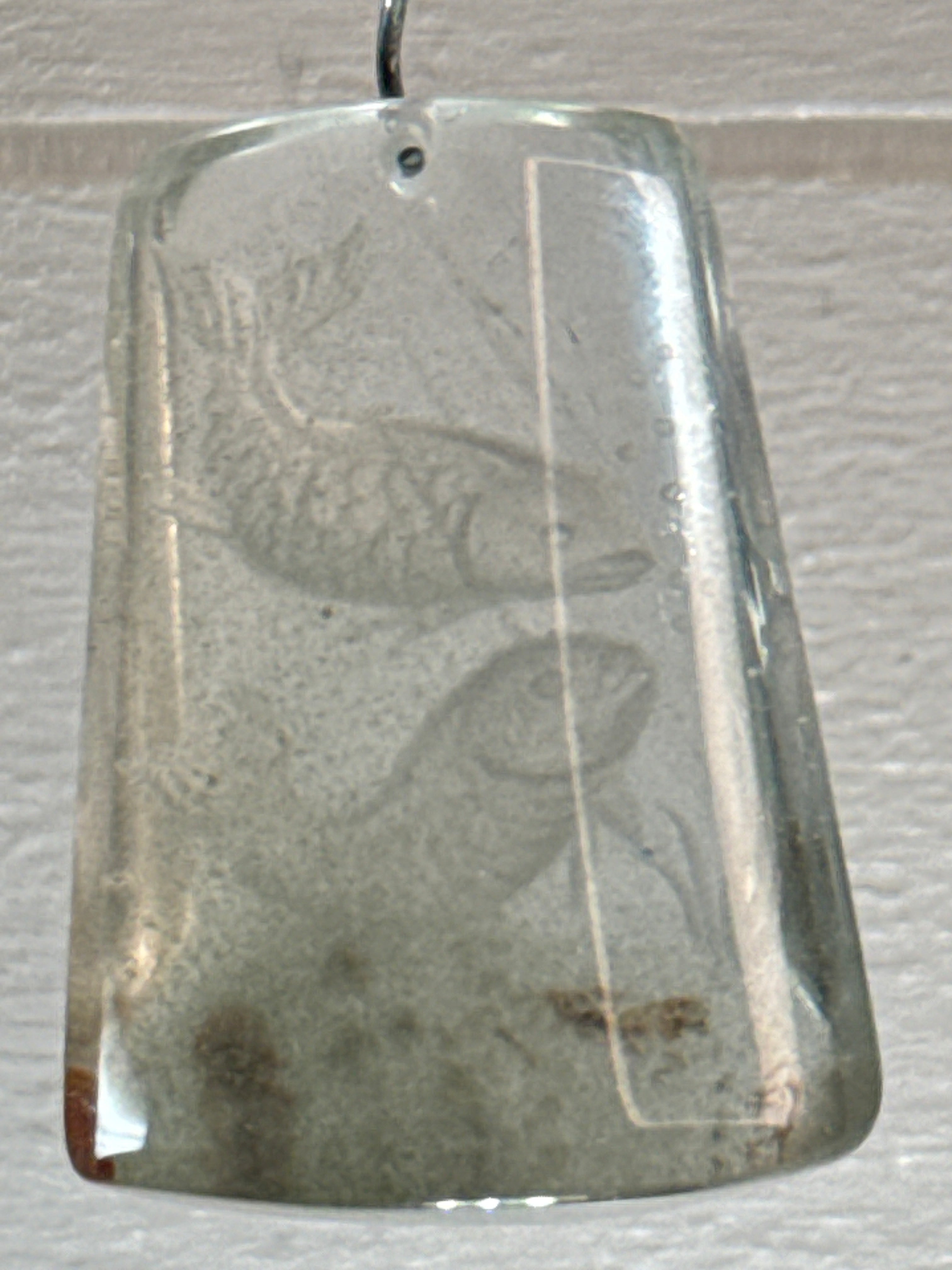 Carved Koi Fish Pendant