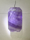 Faceted Dream Amethyst Pendant