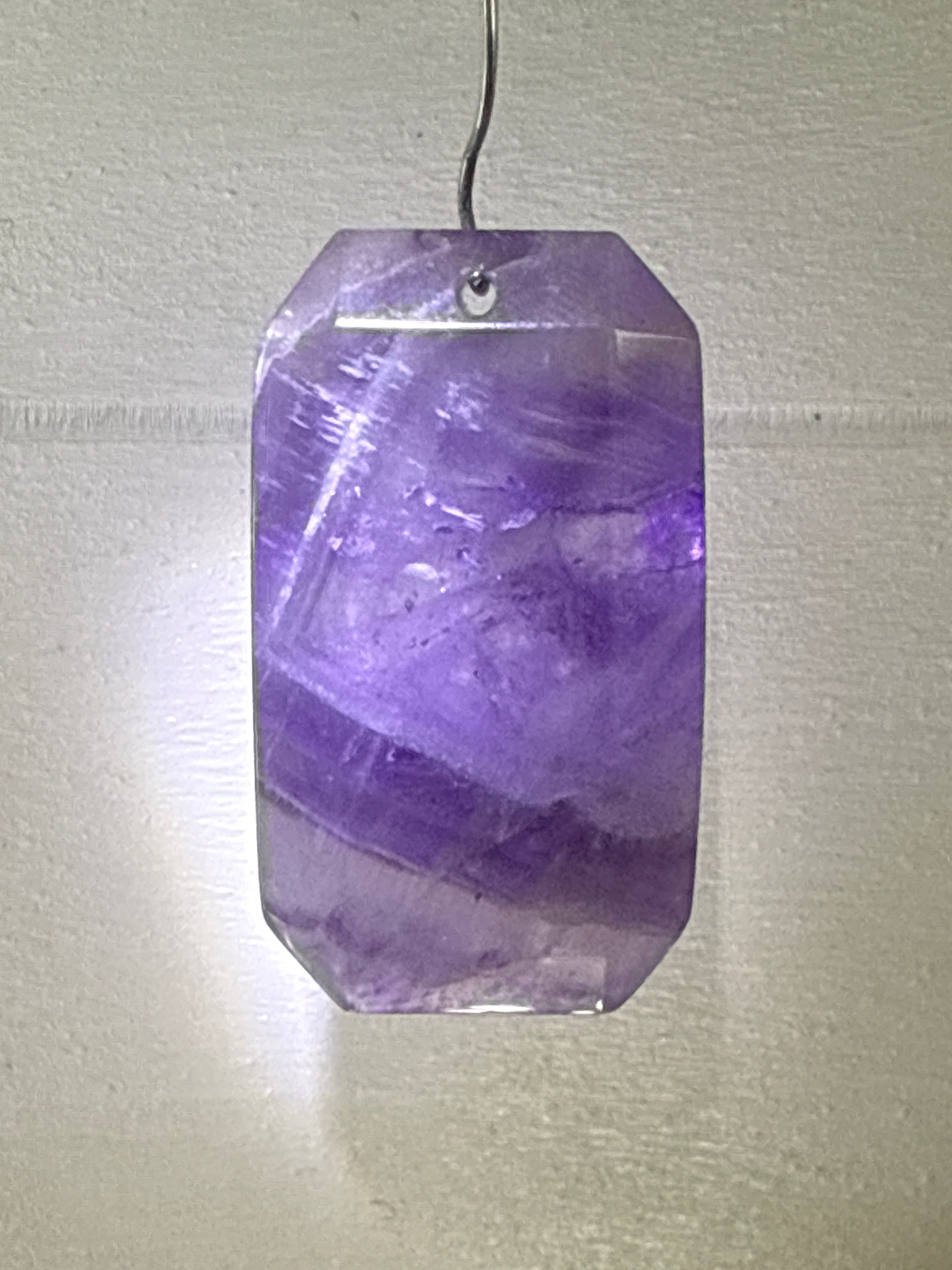 Faceted Dream Amethyst Pendant
