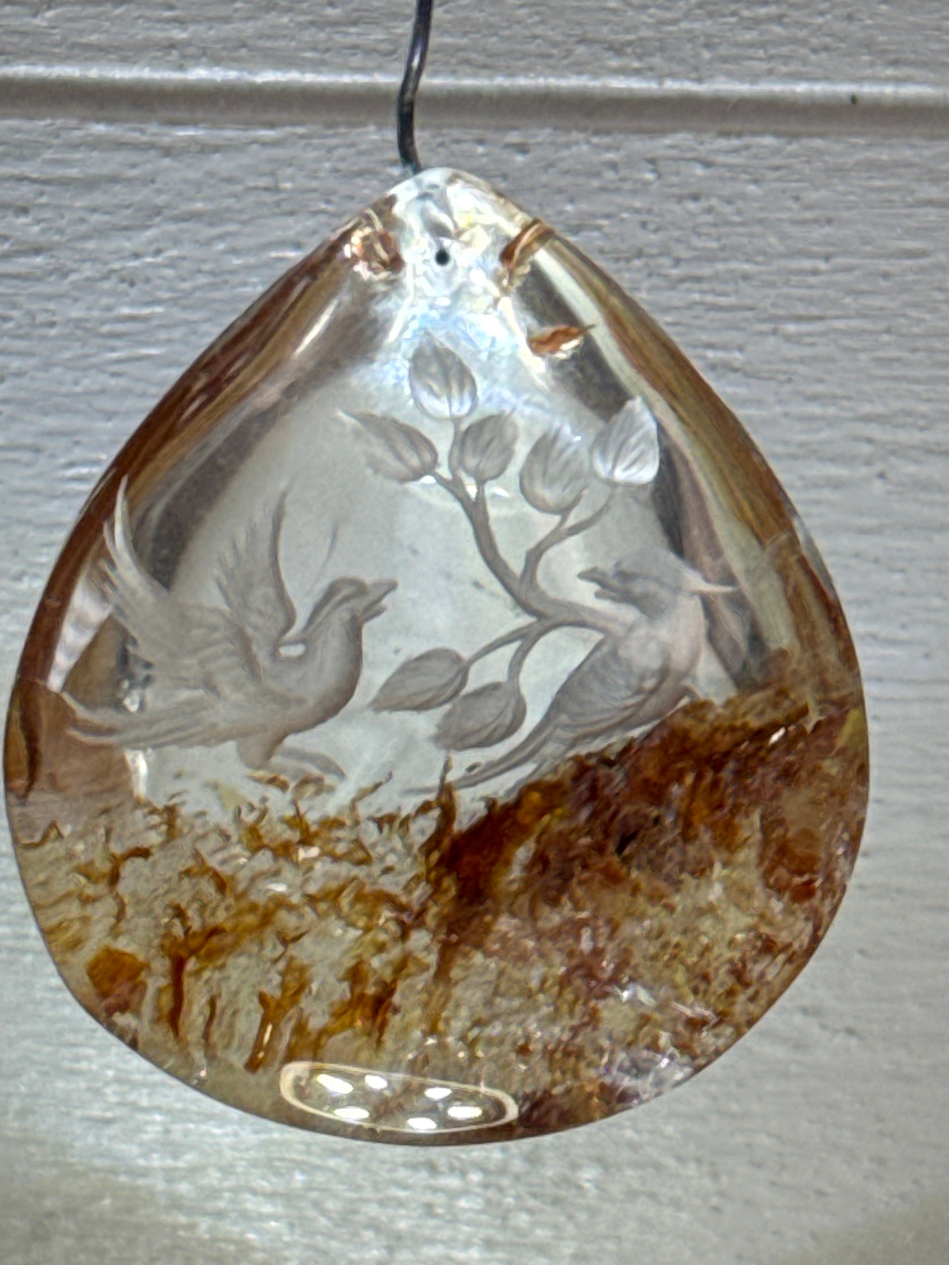 Carved Birds Pendant