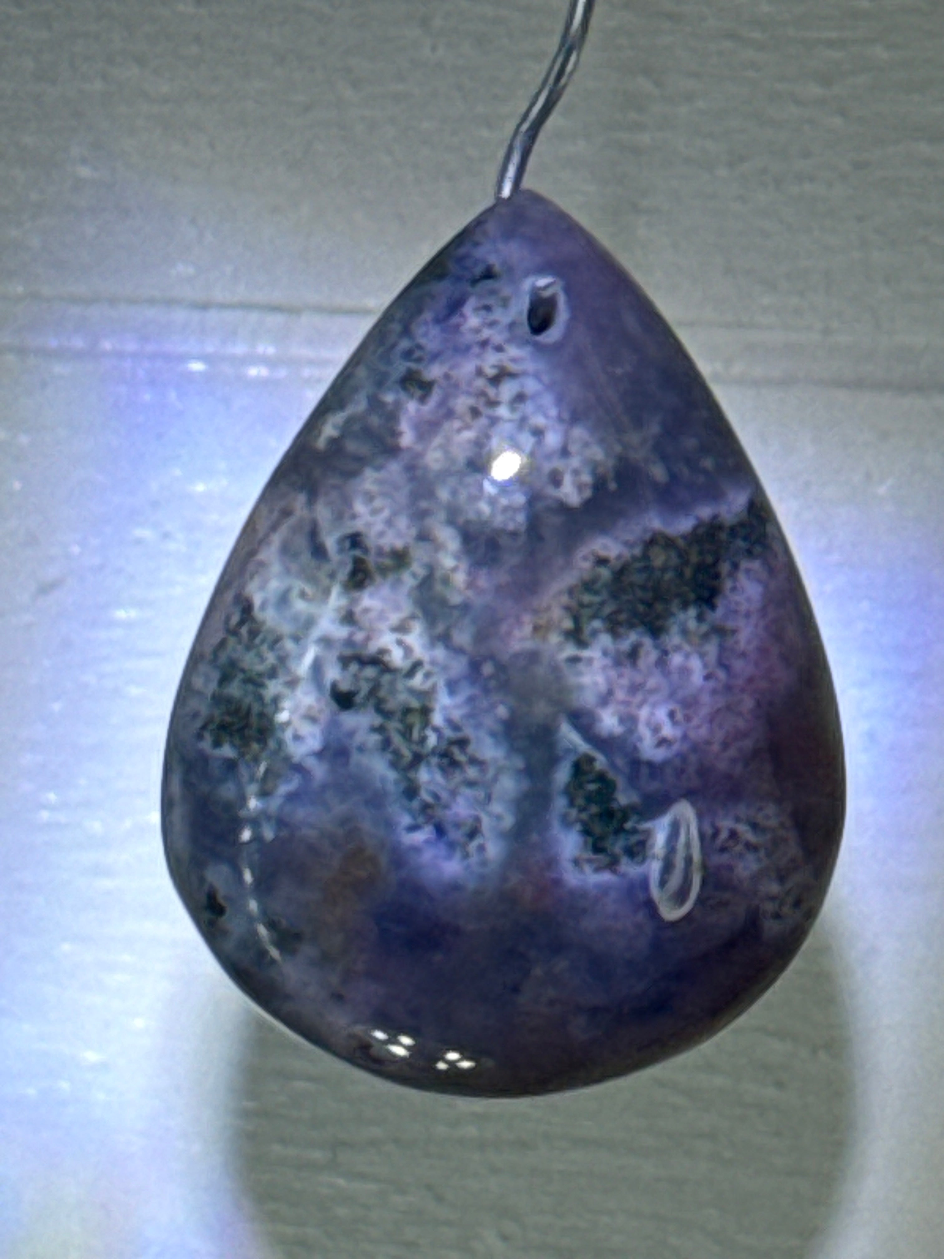 Ocean Jasper with Moss Agate Pendant