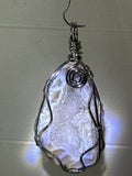 Quartz Geode Wire Wrapped Pendant